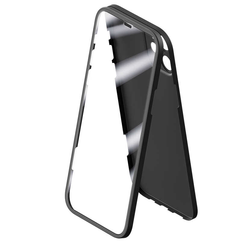 [RNZ-TA53178] Apple iPhone 12 Uyumlu Kılıf Benks Full Covered 360 Protective Kapak (Siyah)