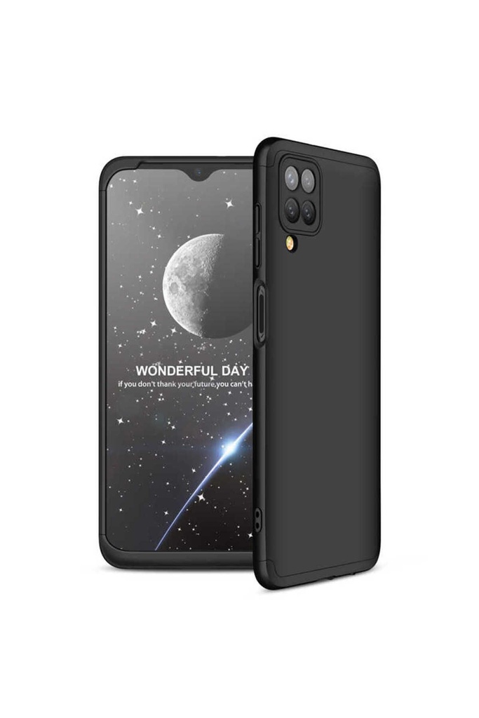 [RNZ-TA51193] Samsung Galaxy A12 Uyumlu Kılıf Zore Ays Kapak (Siyah)