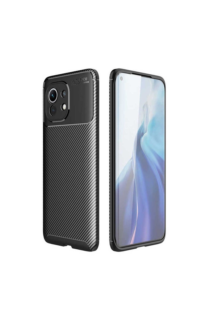 [RNZ-TA51232] Xiaomi Mi 11 Uyumlu Kılıf Zore Negro Silikon Kapak (Siyah)
