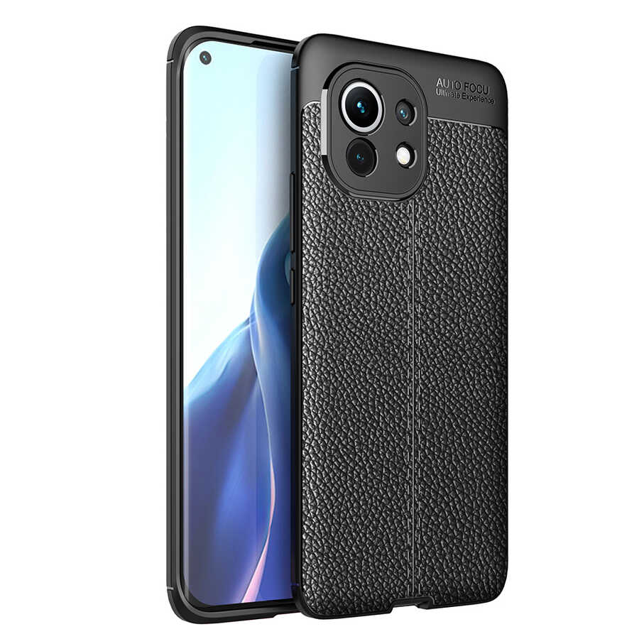 [RNZ-TA51235] Xiaomi Mi 11 Uyumlu Kılıf Zore Niss Silikon Kapak (Siyah)