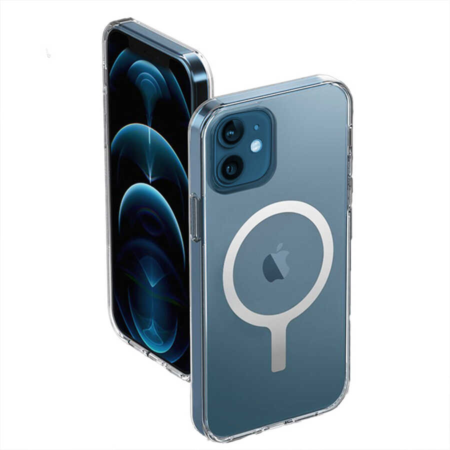 [RNZ-TA51285] Apple iPhone 12 Uyumlu Kılıf Wiwu Magnetic Crystal Kapak