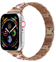 Apple Watch 38mm Uyumlu Wiwu Three Beads Set Auger Metal Kordon