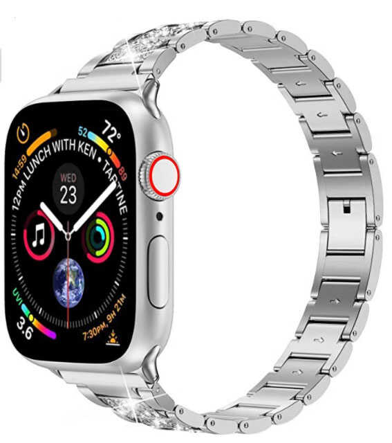 Apple Watch 38mm Uyumlu Wiwu Three Beads Set Auger Metal Kordon