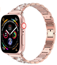 Apple Watch 38mm Uyumlu Wiwu Three Beads Set Auger Metal Kordon