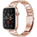 Apple Watch 38mm Uyumlu Wiwu Ultra Thin Steel Belt Three Beads Metal Kordon