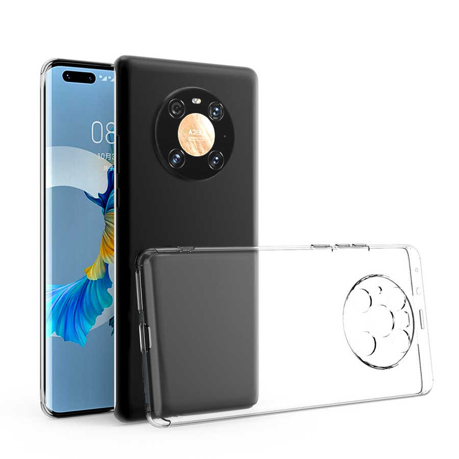 [RNZ-TA55641] Huawei Mate 40 Pro Uyumlu Kılıf Zore Kamera Korumalı Süper Silikon Kapak