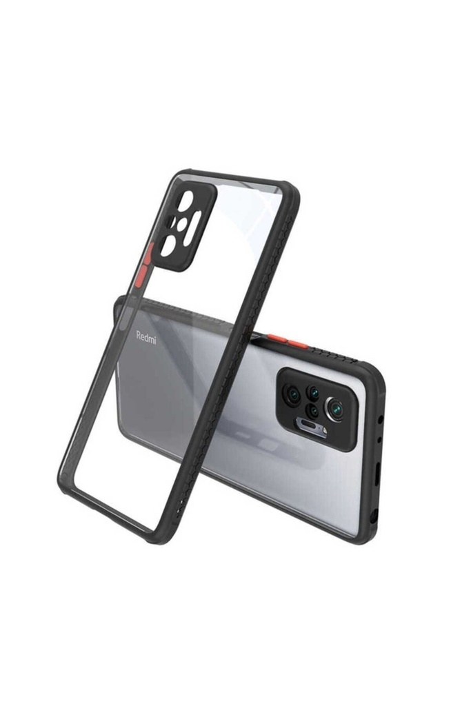 [RNZ-TA55765] Xiaomi Redmi Note 10 Pro Uyumlu Kılıf ​​Zore Kaff Kapak (Siyah)