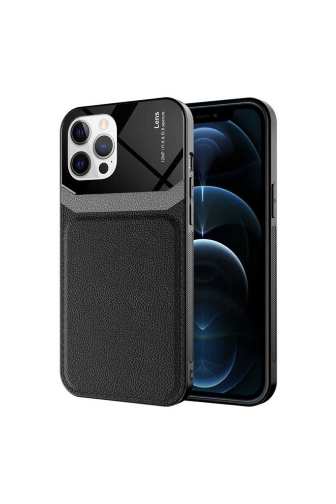 [RNZ-TA54539] Apple iPhone 12 Pro Uyumlu Kılıf ​Zore Emiks Kapak (Siyah)