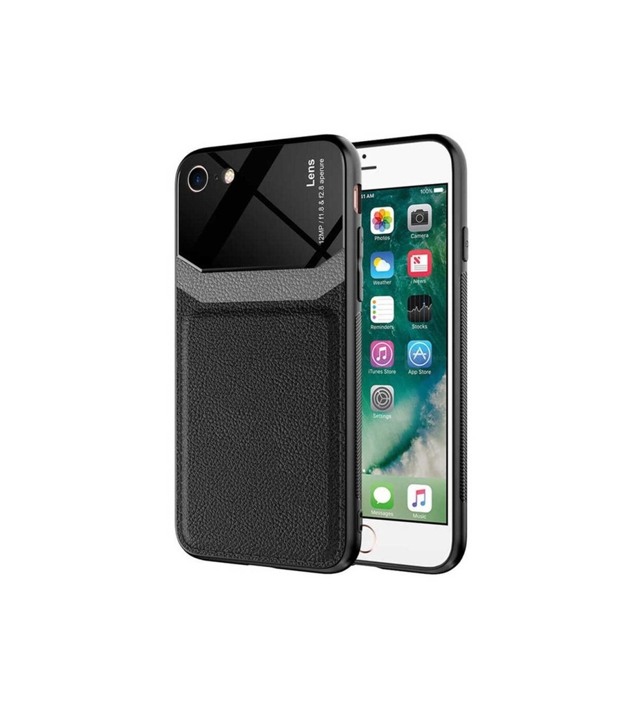 [RNZ-TA54550] Apple iPhone SE 2020 Uyumlu Kılıf ​Zore Emiks Kapak (Siyah)
