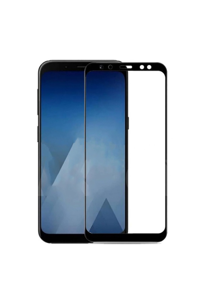 Samsung Galaxy A7 2018 Uyumlu Zore Kenarları Kırılmaya Dayanıklı Cam Ekran Koruyucu