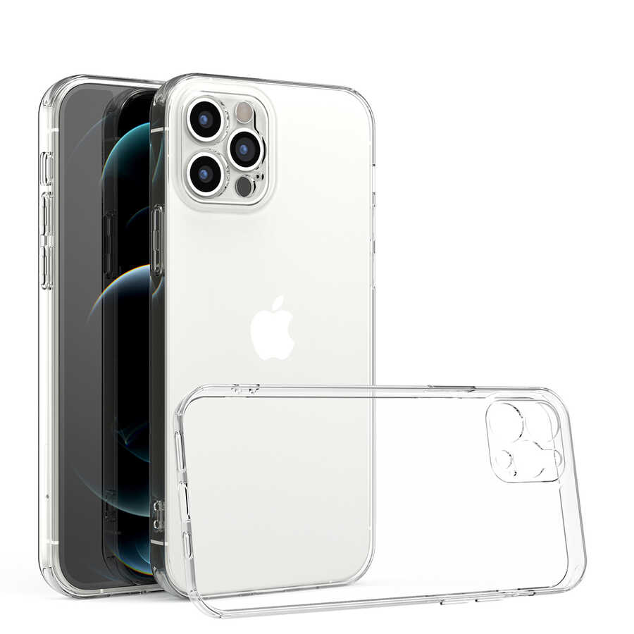[RNZ-TA55592] Apple iPhone 12 Pro Max Uyumlu Kılıf Zore Kamera Korumalı Süper Silikon Kapak