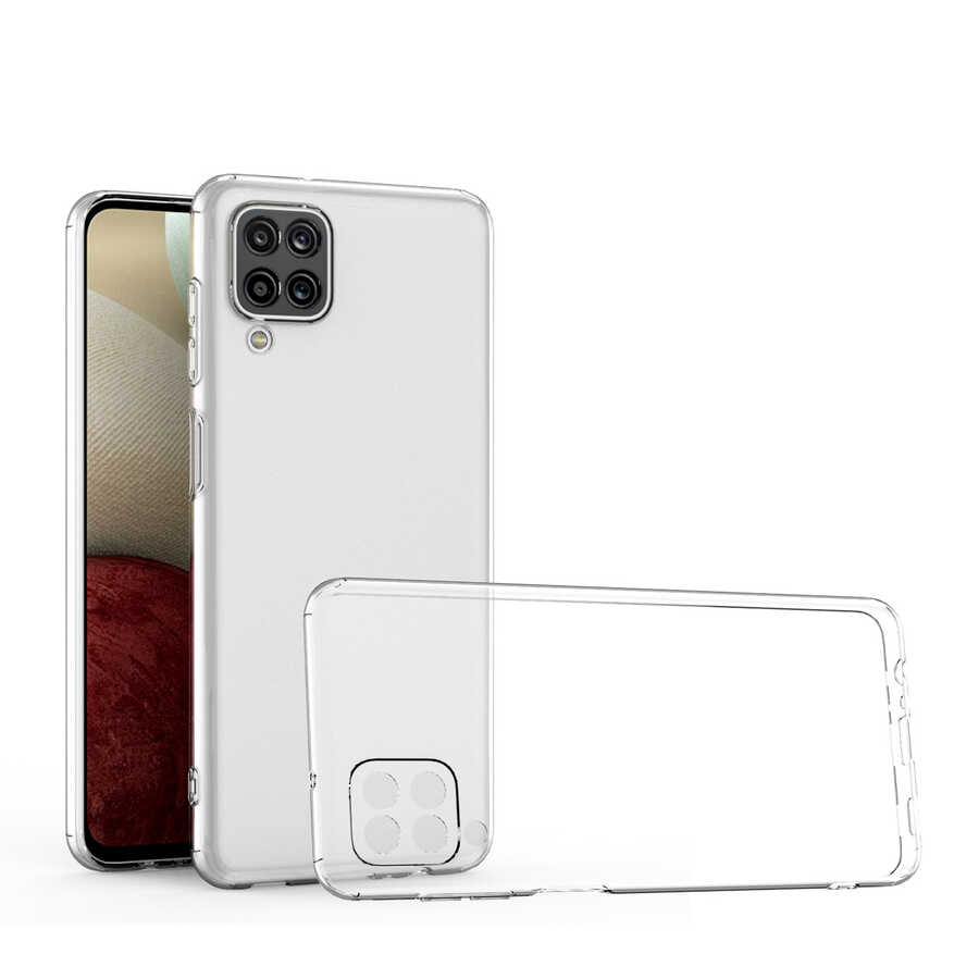 [RNZ-TA55602] Samsung Galaxy A12 Uyumlu Kılıf Zore Kamera Korumalı Süper Silikon Kapak