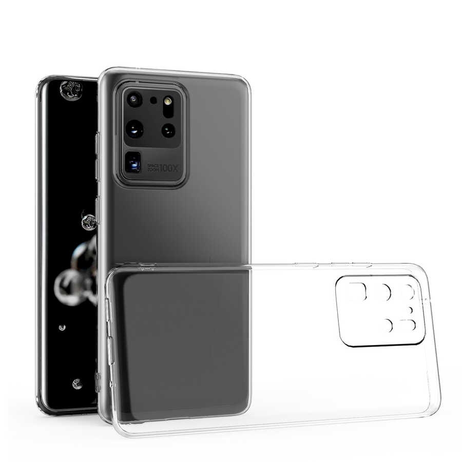Samsung Galaxy S20 Ultra Uyumlu Kılıf Zore Kamera Korumalı Süper Silikon Kapak