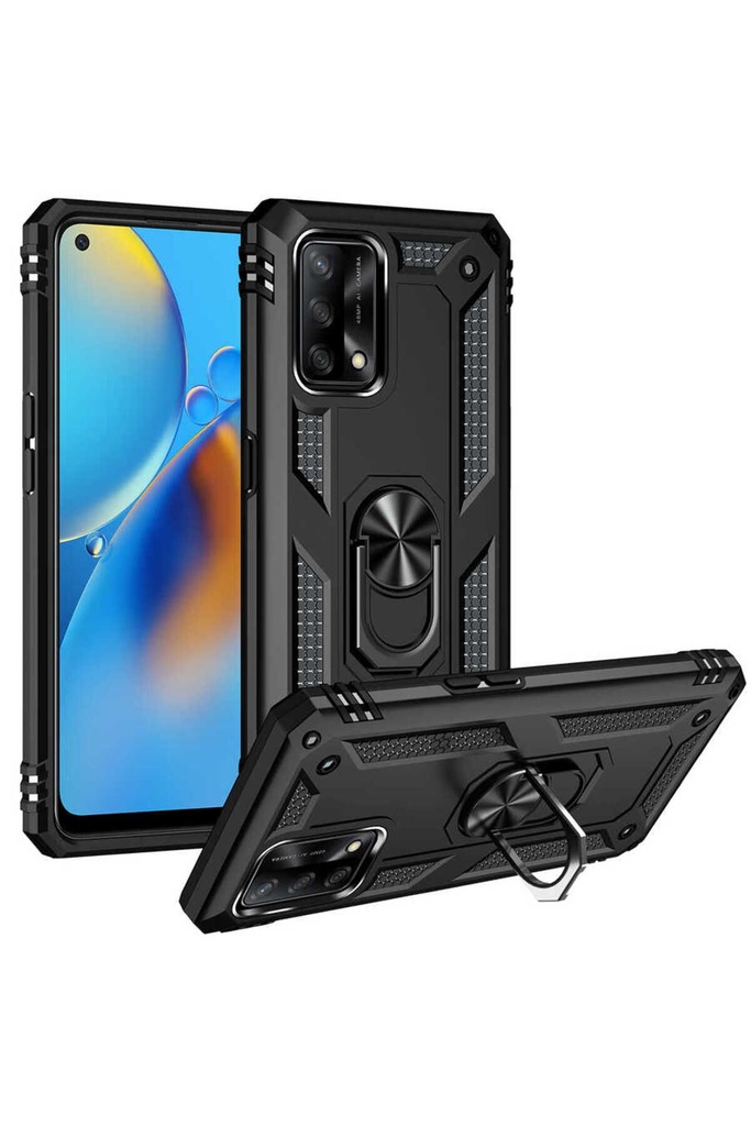 [RNZ-TA56250] Oppo A74 4G Uyumlu Kılıf Zore Vega Kapak (Siyah)