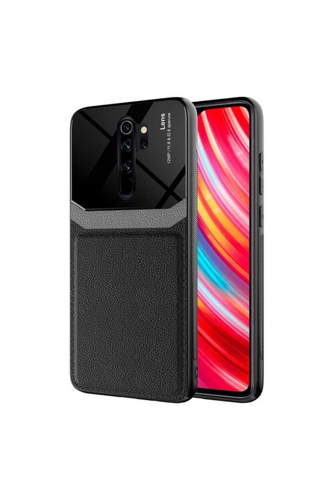 [RNZ-TA55044] Xiaomi Redmi Note 8 Pro Uyumlu Kılıf ​Zore Emiks Kapak (Siyah)