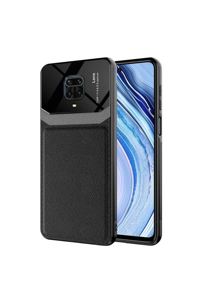 [RNZ-TA55053] Xiaomi Redmi Note 9 Pro Uyumlu Kılıf ​Zore Emiks Kapak (Siyah)