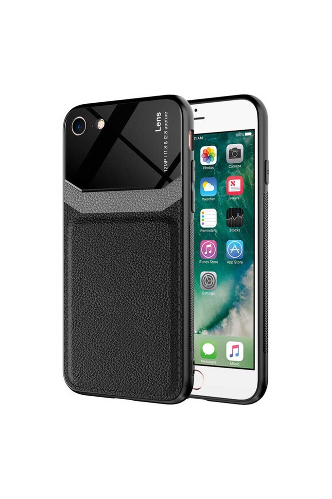 [RNZ-TA54521] Apple iPhone 7 Uyumlu Kılıf ​Zore Emiks Kapak (Siyah)