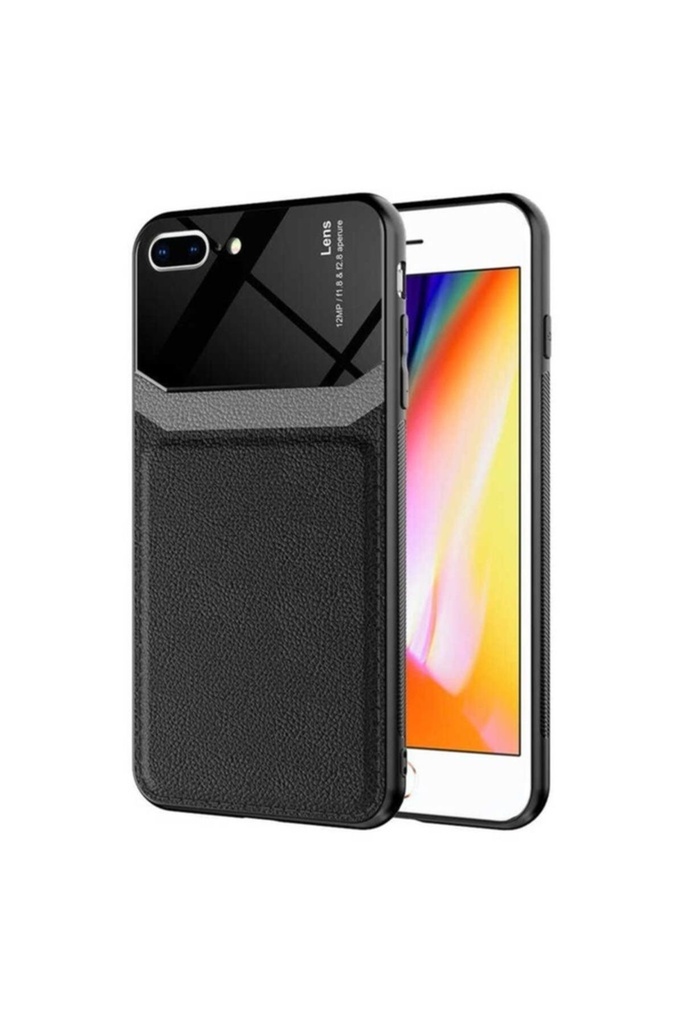 [RNZ-TA54533] Apple iPhone 8 Plus Uyumlu Kılıf ​Zore Emiks Kapak (Siyah)