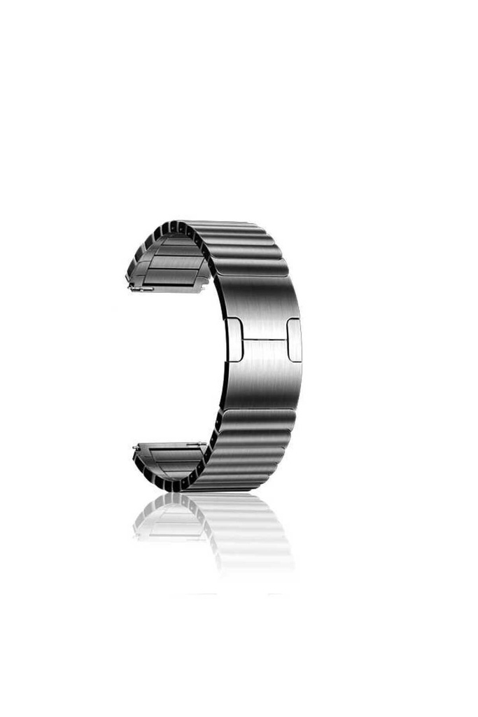 Samsung Galaxy Watch 46mm Uyumlu 22mm Kordon Paslanmaz Çelik Luxury Metal KRD-35 Kayış