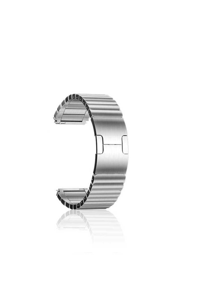Samsung Galaxy Watch 46mm Uyumlu 22mm Kordon Paslanmaz Çelik Luxury Metal KRD-35 Kayış