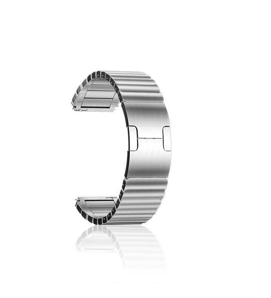 Xiaomi  Amazfit Pace 22mm Uyumlu Kordon Paslanmaz Çelik Luxury Metal KRD-35 Kayış