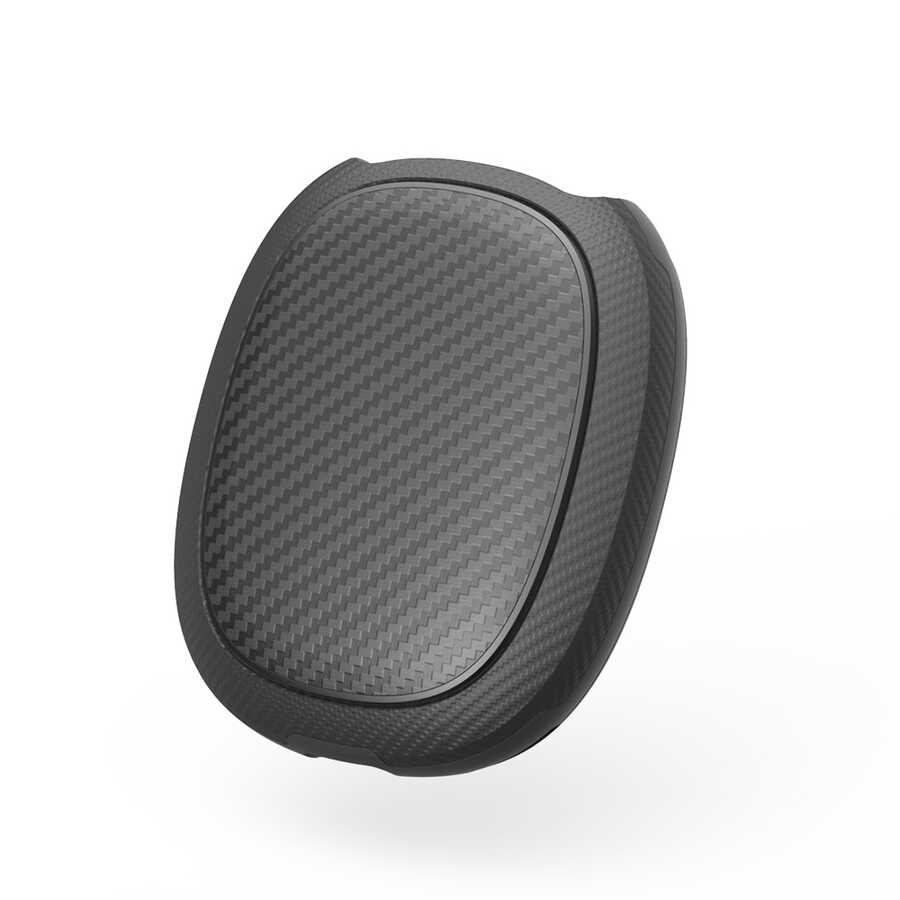 [RNZ-TA56004] Apple Airpods Max Uyumlu Wiwu Armor Carbon Koruyucu Kılıf​ (Siyah)