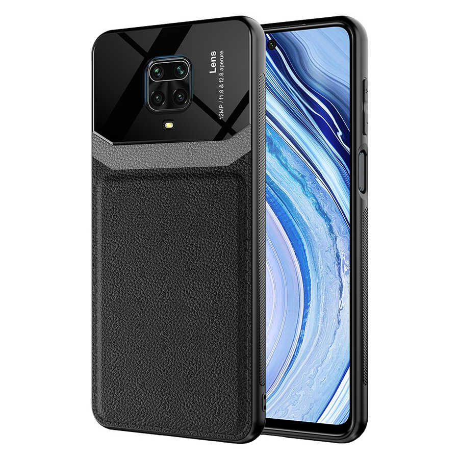 [RNZ-TA55050] Xiaomi Redmi Note 9S Uyumlu Kılıf ​Zore Emiks Kapak (Siyah)