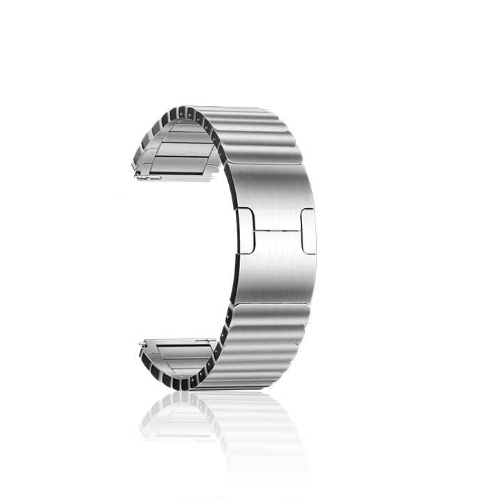Samsung Gear S3 22mm Uyumlu Kordon Paslanmaz Çelik Luxury Metal KRD-35 Kayış