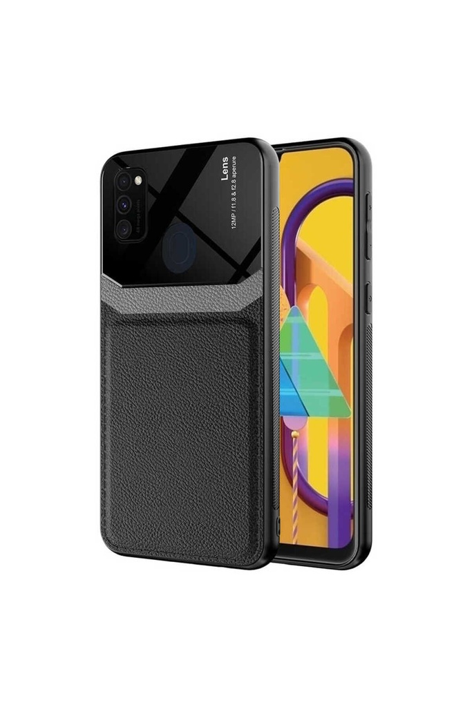 [RNZ-TA55092] Samsung Galaxy M21 Uyumlu Kılıf ​Zore Emiks Kapak (Siyah)
