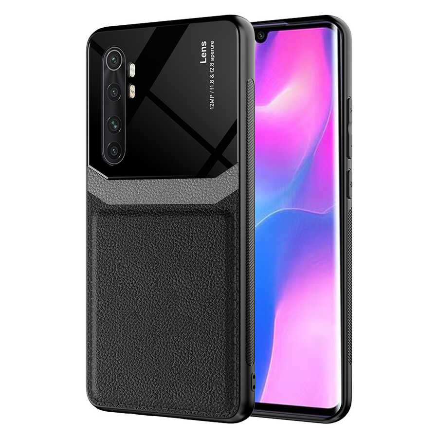 [RNZ-TA55056] Xiaomi Mi Note 10 Lite Uyumlu Kılıf ​Zore Emiks Kapak (Siyah)