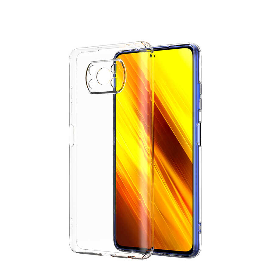 [RNZ-TA55623] Xiaomi Poco X3 Uyumlu Kılıf Zore Kamera Korumalı Süper Silikon Kapak
