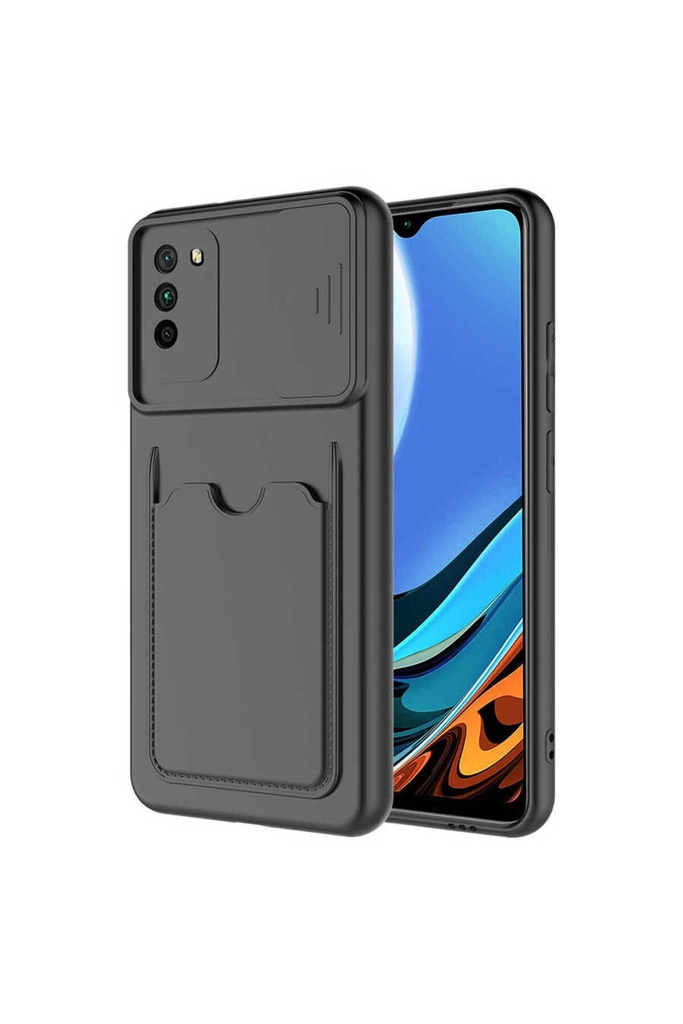 [RNZ-TA55930] Xiaomi Poco M3 Uyumlu Kılıf ​Zore Kartix Kapak (Siyah)
