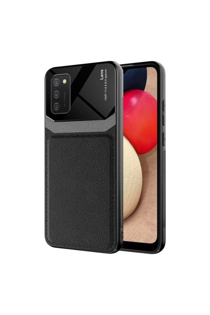 [RNZ-TA55062] Samsung Galaxy A02S Uyumlu Kılıf ​Zore Emiks Kapak (Siyah)