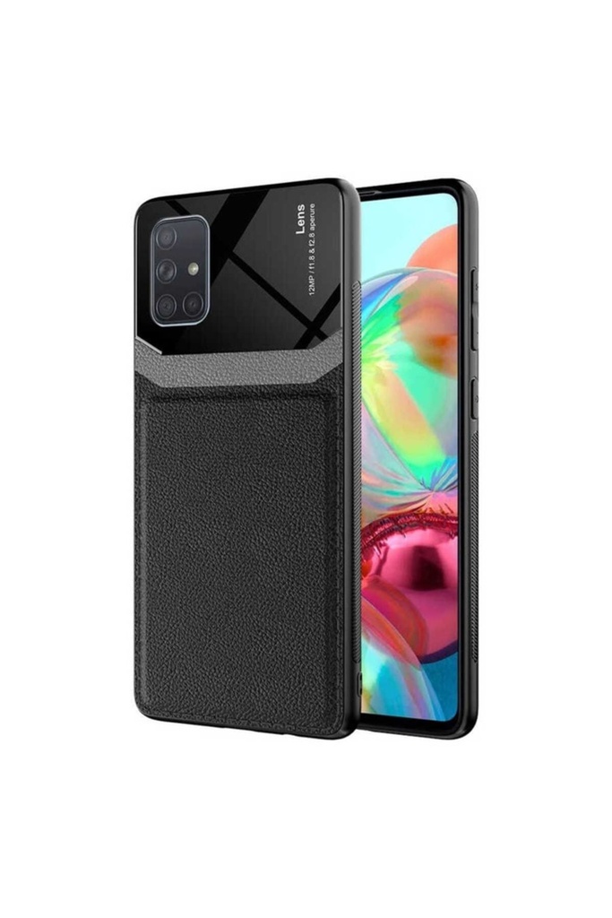 [RNZ-TA55074] Samsung Galaxy A71 Uyumlu Kılıf ​Zore Emiks Kapak (Siyah)