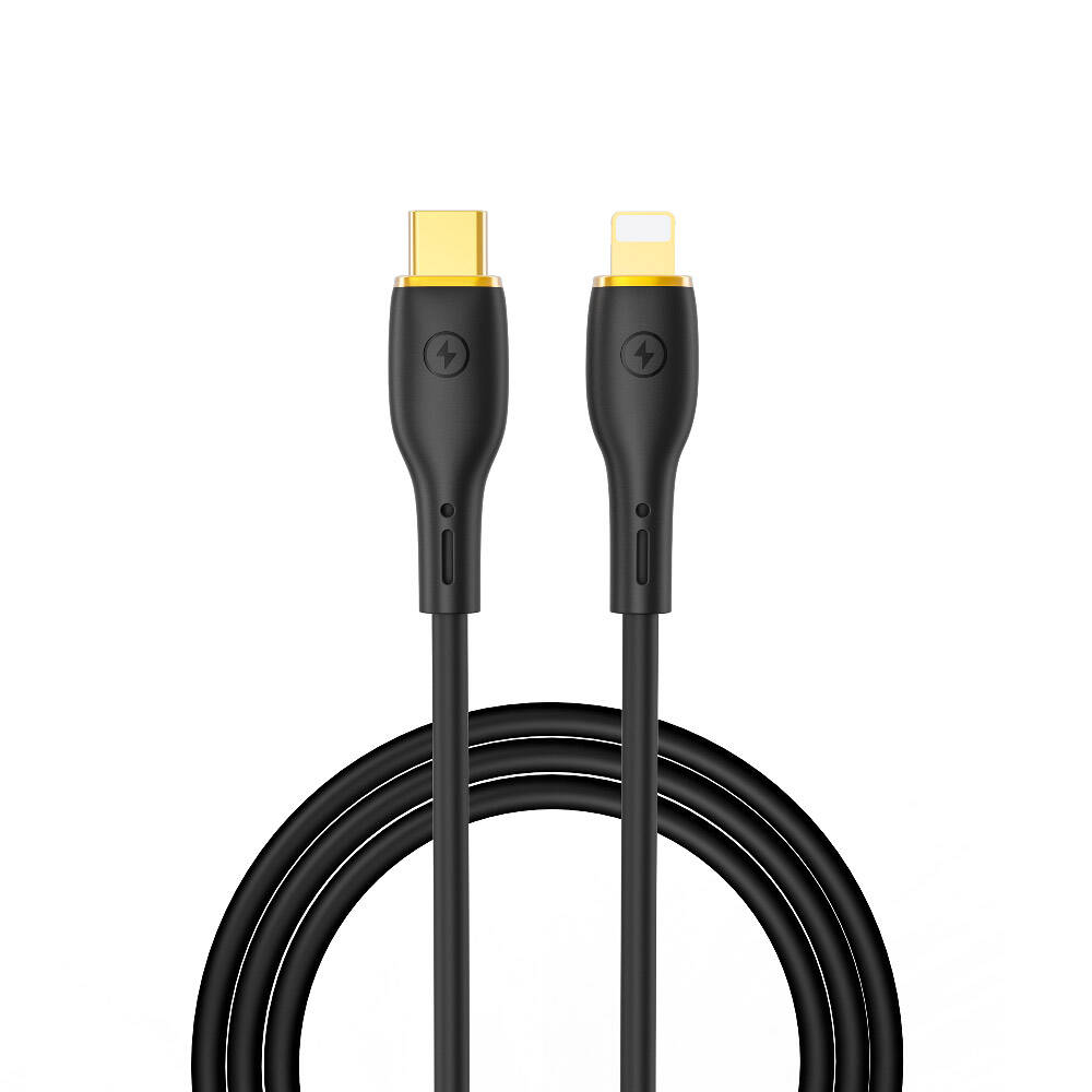[RNZ-TA96952] Wiwu Wi-C018 Vigor Serisi Type-C to Lightning PD Data Kablo 30W 1.2 Metre (Siyah)