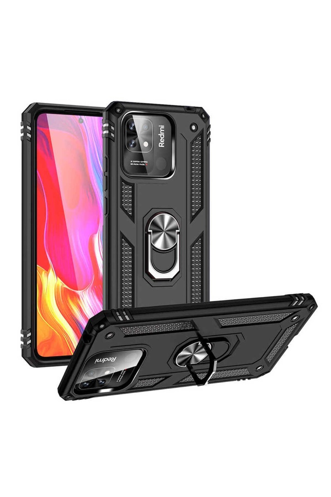 [RNZ-TA74918] Xiaomi Poco C40 Uyumlu Kılıf Zore Vega Kapak (Siyah)