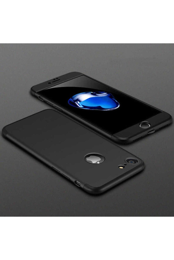 [RNZ-TA428] Apple iPhone 7 Uyumlu Kılıf Zore Ays Kapak (Siyah)