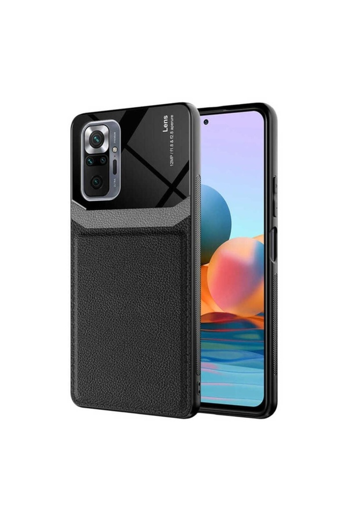 [RNZ-TA55038] Xiaomi Redmi Note 10 Pro Uyumlu Kılıf ​Zore Emiks Kapak (Siyah)