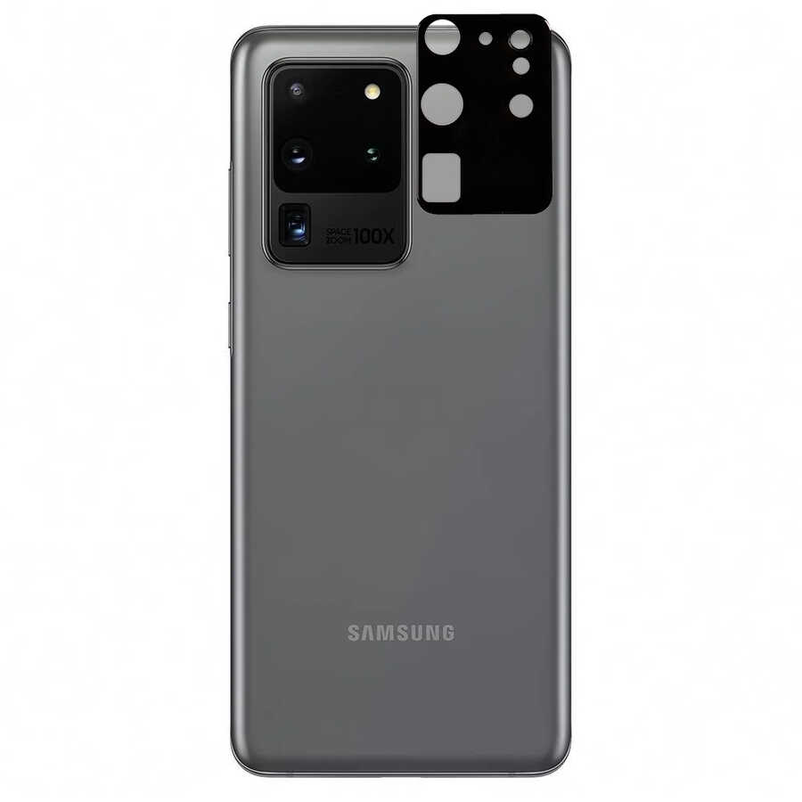 Samsung Galaxy S20 Ultra Uyumlu Zore 3D Kamera Camı