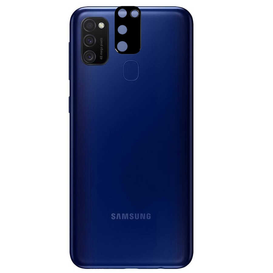 Samsung Galaxy M21 Uyumlu Zore 3D Kamera Camı