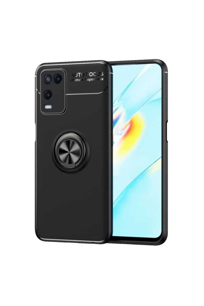 [RNZ-TA54218] Oppo A54 4G Uyumlu Kılıf Zore Ravel Silikon Kapak (Siyah)