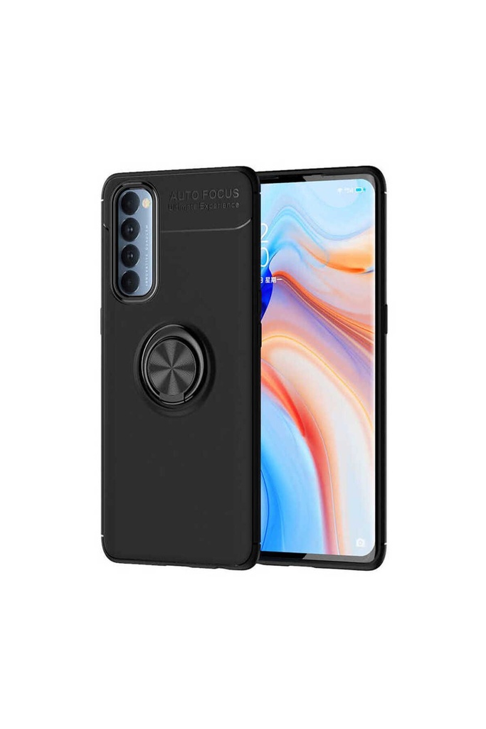 [RNZ-TA54224] Oppo A74 4G Uyumlu Kılıf Zore Ravel Silikon Kapak (Siyah)