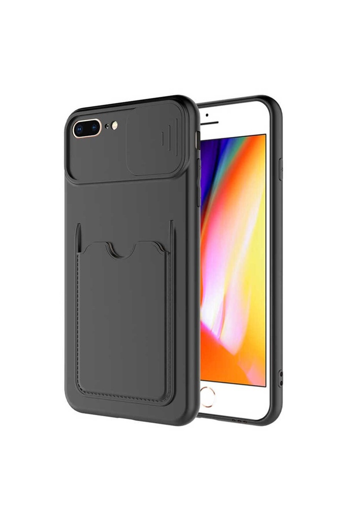[RNZ-TA55145] Apple iPhone 7 Plus Uyumlu Kılıf ​Zore Kartix Kapak (Siyah)