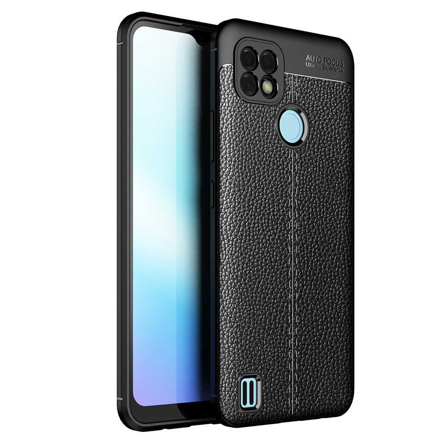 [RNZ-TA54061] Realme C21 Uyumlu Kılıf Zore Niss Silikon Kapak (Siyah)