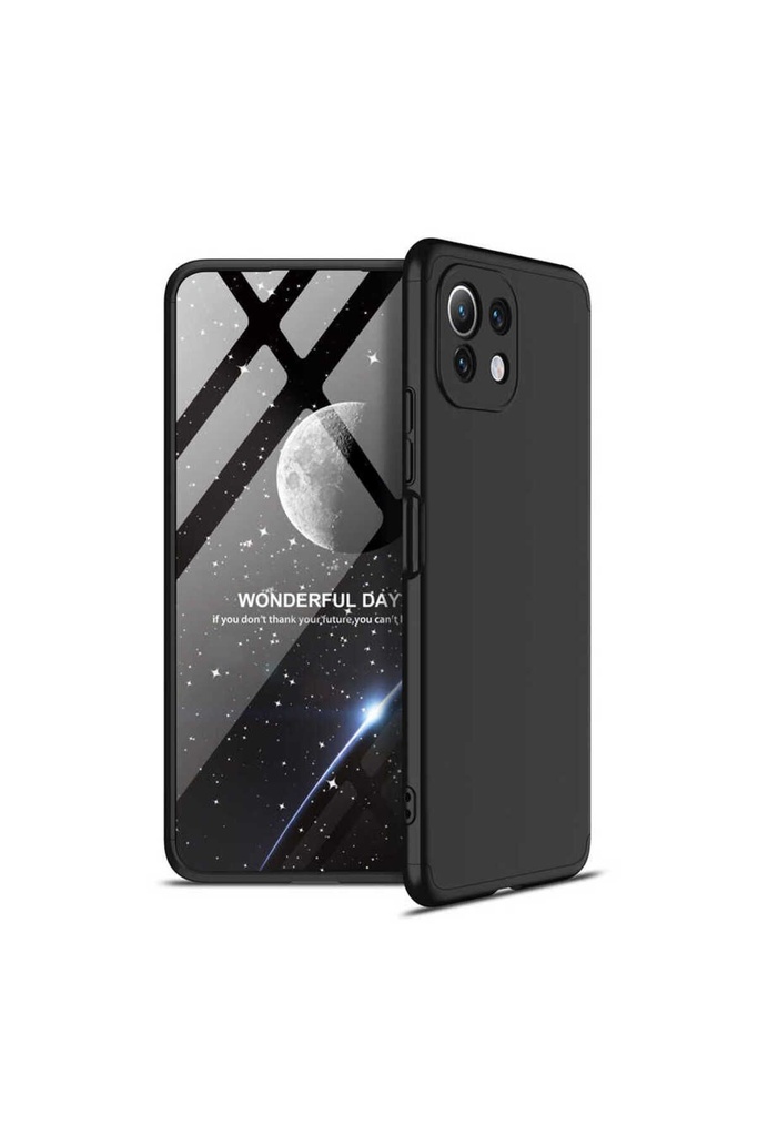 [RNZ-TA54055] Xiaomi Mi 11 Lite Uyumlu Kılıf Zore Ays Kapak (Siyah)