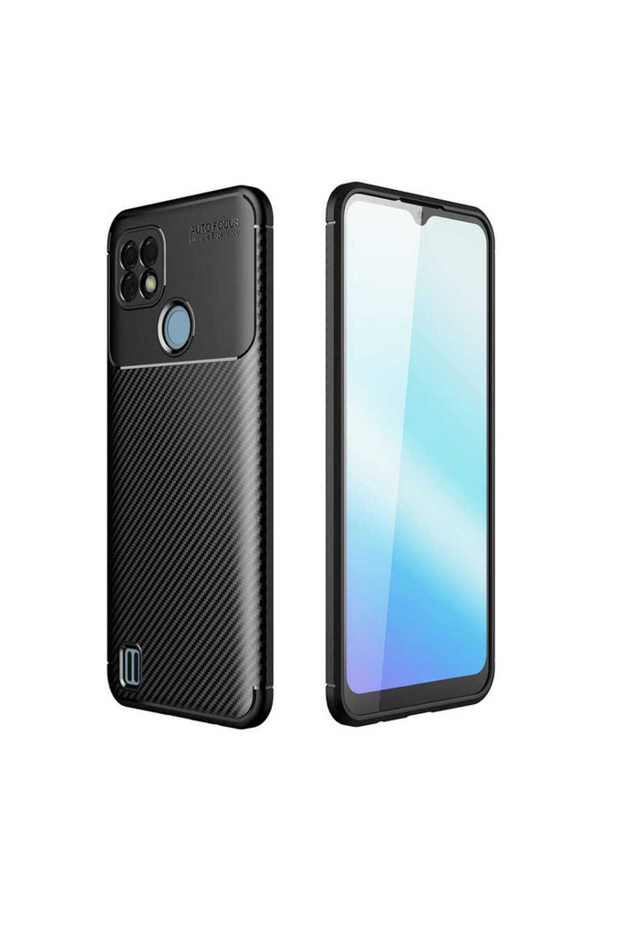 [RNZ-TA54058] Realme C21 Uyumlu Kılıf Zore Negro Silikon Kapak (Siyah)