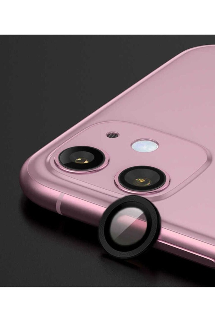 [RNZ-TA54001] Apple iPhone 12 Mini Uyumlu Zore CL-01 Kamera Lens Koruyucu (Siyah)