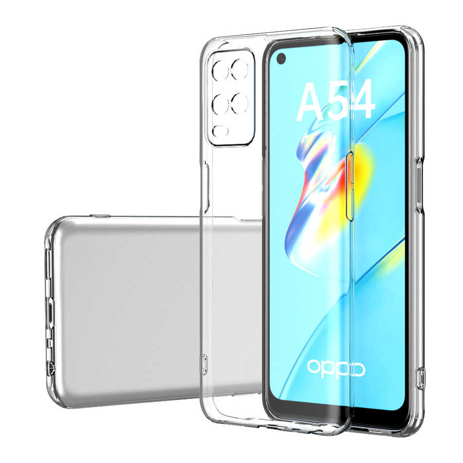 [RNZ-TA55639] Oppo A54 4G Uyumlu Kılıf Zore Kamera Korumalı Süper Silikon Kapak