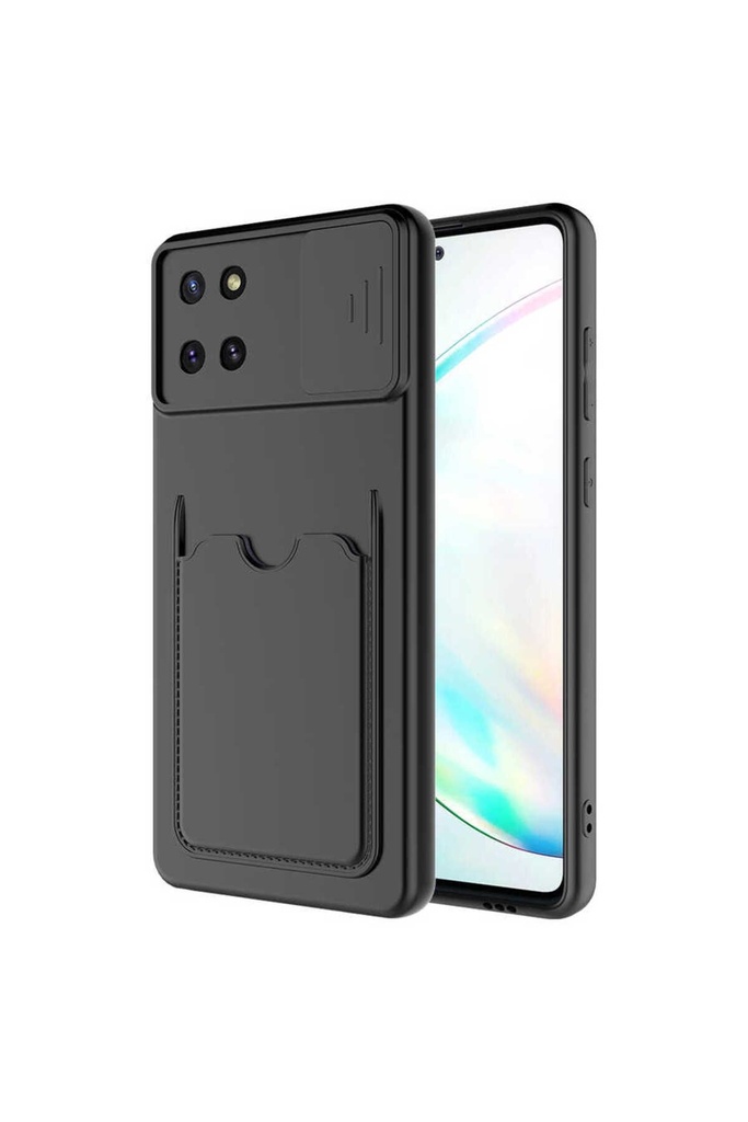 [RNZ-TA55918] Samsung Galaxy A81 (Note 10 Lite) Uyumlu Kılıf ​Zore Kartix Kapak (Siyah)