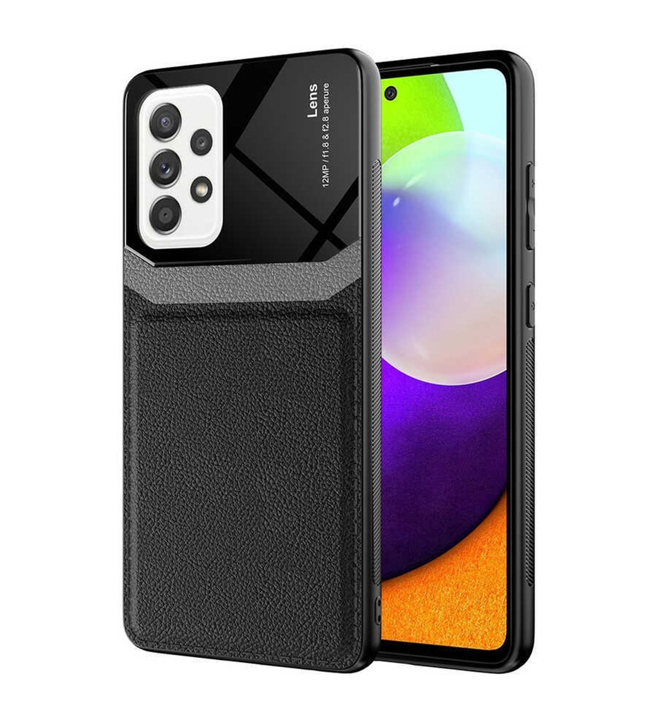[RNZ-TA55077] Samsung Galaxy A52 Uyumlu Kılıf ​Zore Emiks Kapak (Siyah)